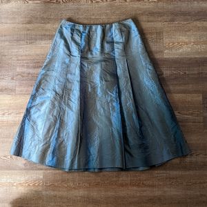 Silk tea-length skirt by Talbots